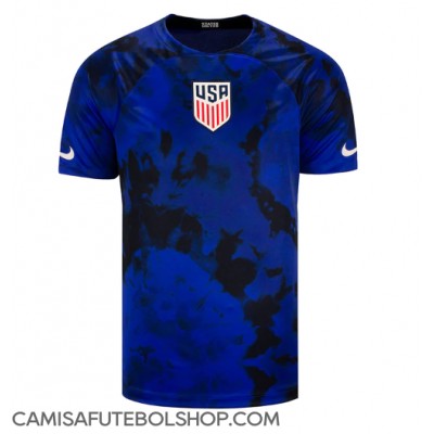 Camisa de time de futebol Estados Unidos Replicas 2º Equipamento Mundo 2022 Manga Curta